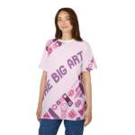 The Big Art Pink Graphic Tee — All-Over Print Abstract Design - GIFTZ For Your Loved Ones