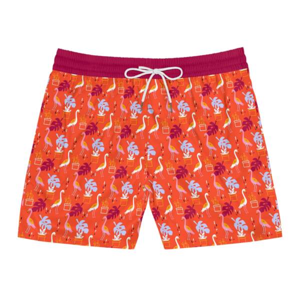 Men's Tropical Flamingo Swim Shorts — Orange All-Over Print - GIFTZ For Your Loved Ones