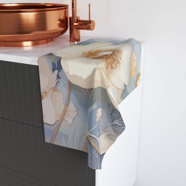 Floral Hand Towel - Elegant Botanical Design for Home Decor - GIFTZ For Your Loved Ones