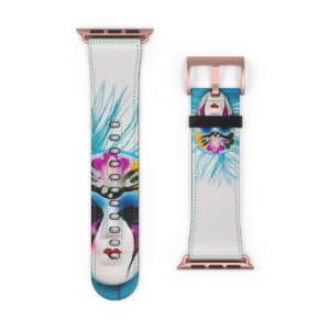 Vibrant Carnival Watch Band with Colorful Mask Design - GIFTZ For Your Loved Ones