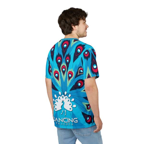 Peacock All-Over Print Tee — Vibrant Blue Peacock Graphic Shirt - GIFTZ For Your Loved Ones