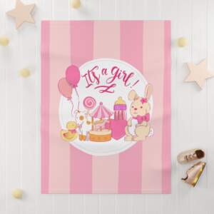 It's a Girl Soft Fleece Baby Blanket - GIFTZ For Your Loved Ones