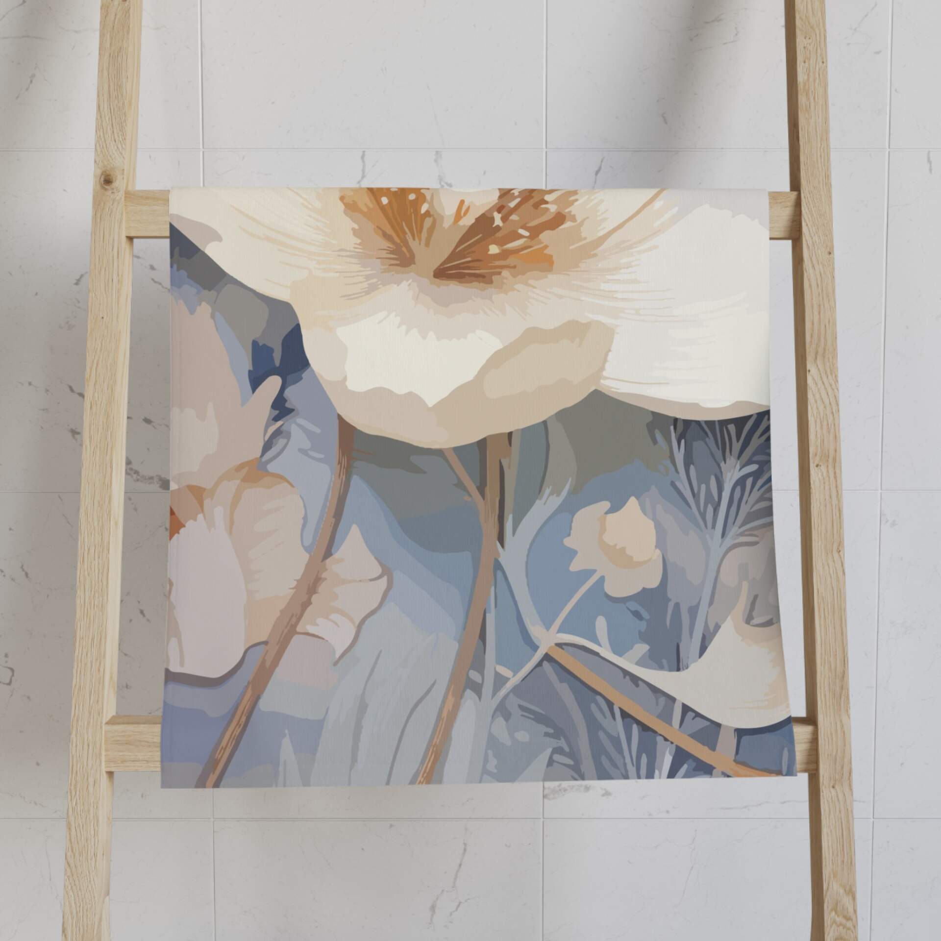 Floral Hand Towel - Elegant Botanical Design for Home Decor - GIFTZ For Your Loved Ones