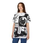 Abstract Black & White Graffiti Tee - GIFTZ For Your Loved Ones