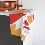 Vibrant Geometric Hand Towel - Bold Colors for Kitchen & Bath - GIFTZ For Your Loved Ones