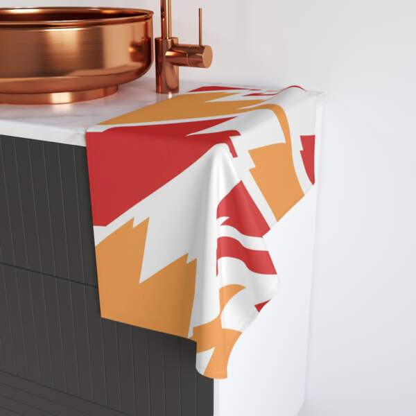 Vibrant Geometric Hand Towel - Bold Colors for Kitchen & Bath - GIFTZ For Your Loved Ones