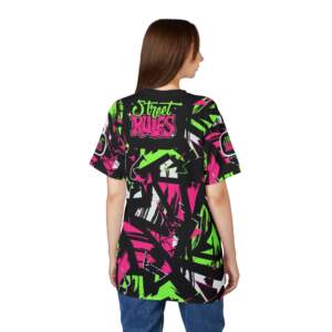 Street Rules Graffiti Tee — Neon Urban All-Over Print T-Shirt - GIFTZ For Your Loved Ones
