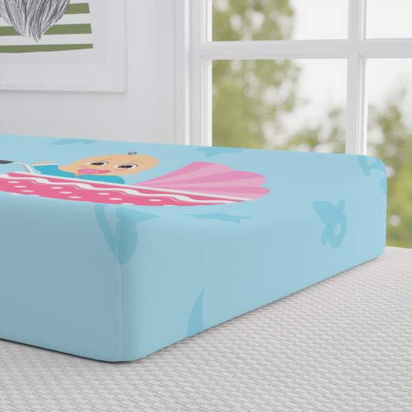 Sweet Baby Changing Pad Cover - Cute Blue Nursery Accessory - GIFTZ For Your Loved Ones