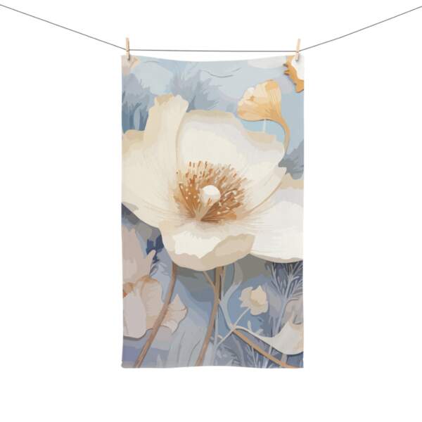Floral Hand Towel - Elegant Botanical Design for Home Decor - GIFTZ For Your Loved Ones