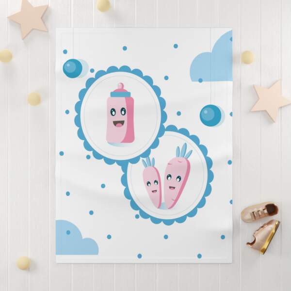 Cute Cartoon Baby Blanket with Friendly Characters - GIFTZ For Your Loved Ones