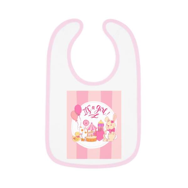 Baby Bib — Pink "It's a Girl" Newborn Shower Gift - GIFTZ For your loved ones
