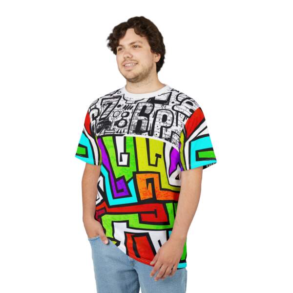 Abstract Neon Graffiti All-Over Print Tee - GIFTZ For Your Loved Ones