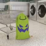 Halloween Jack-O'-Lantern Laundry Bag — Green Trick-or-Treat Storage - GIFTZ For Your Loved Ones