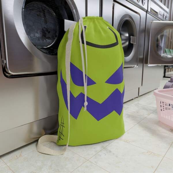 Halloween Jack-O'-Lantern Laundry Bag — Green Trick-or-Treat Storage - GIFTZ For Your Loved Ones