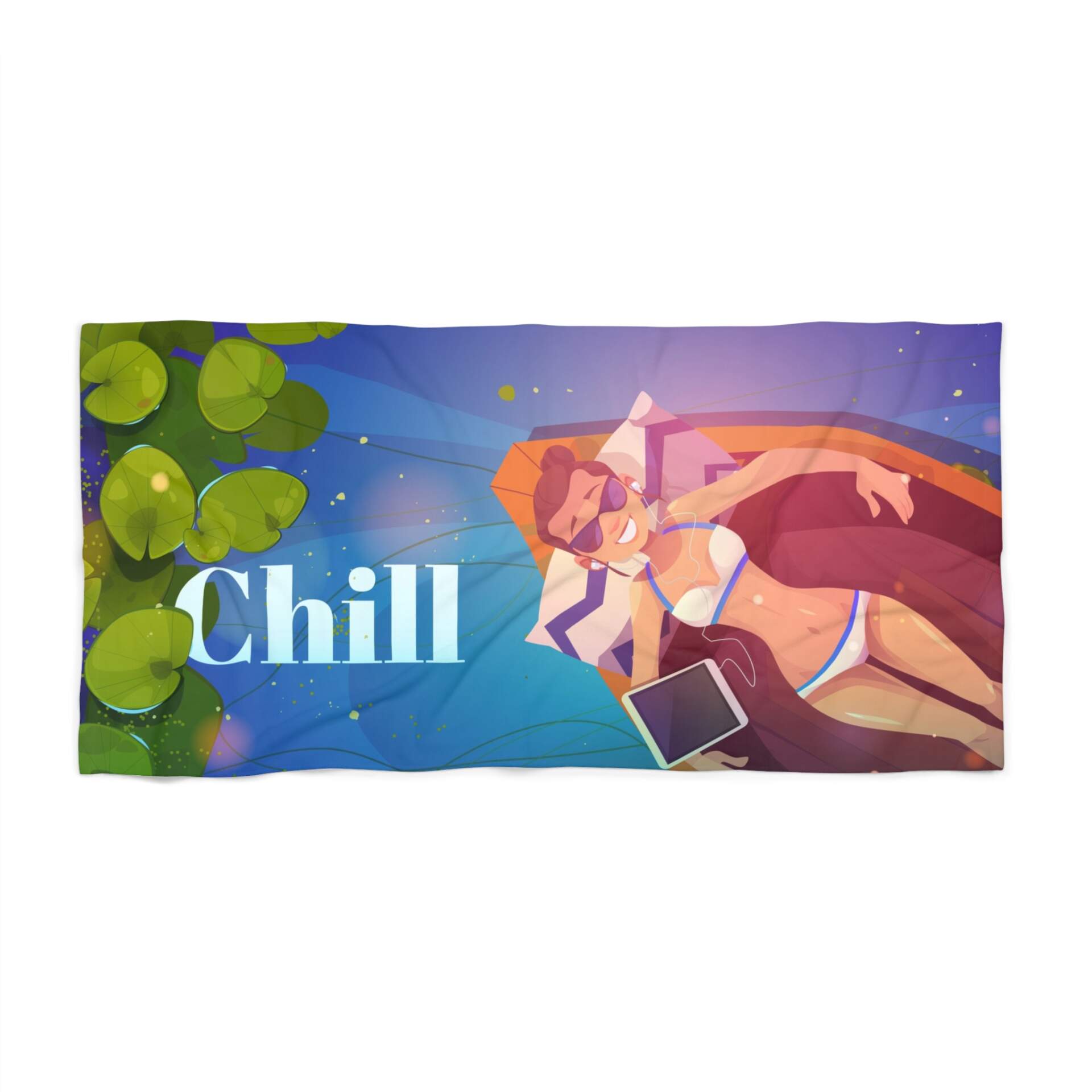 Chill Vibes Beach Towel - Perfect for Summer Fun and Relaxation - GIFTZ For Your Loved Ones