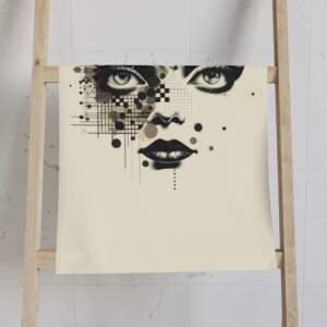 Artistic Abstract Face Hand Towel - Modern Home Decor - GIFTZ For Your Loved Ones