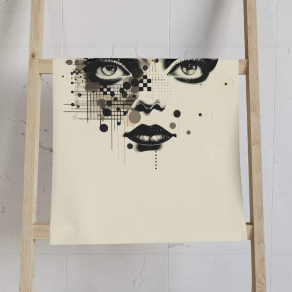 Artistic Abstract Face Hand Towel - Modern Home Decor - GIFTZ For Your Loved Ones