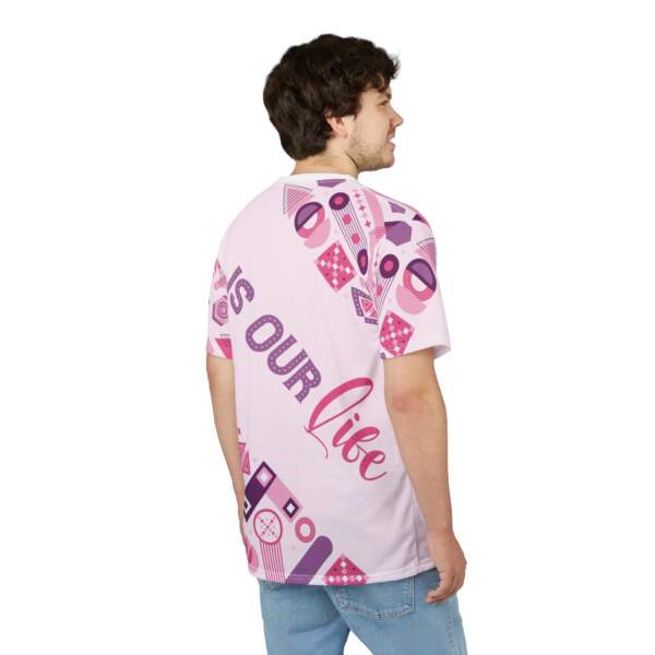 The Big Art Pink Graphic Tee — All-Over Print Abstract Design - GIFTZ For Your Loved Ones