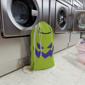 Halloween Jack-O'-Lantern Laundry Bag — Green Trick-or-Treat Storage - GIFTZ For Your Loved Ones