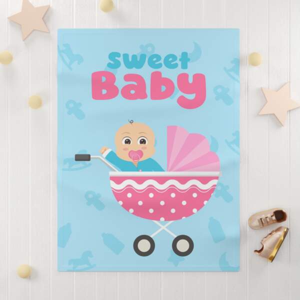 Sweet Baby Fleece Blanket – Ultra Soft & Cozy Newborn Comfort - GIFTZ For Your Loved Ones