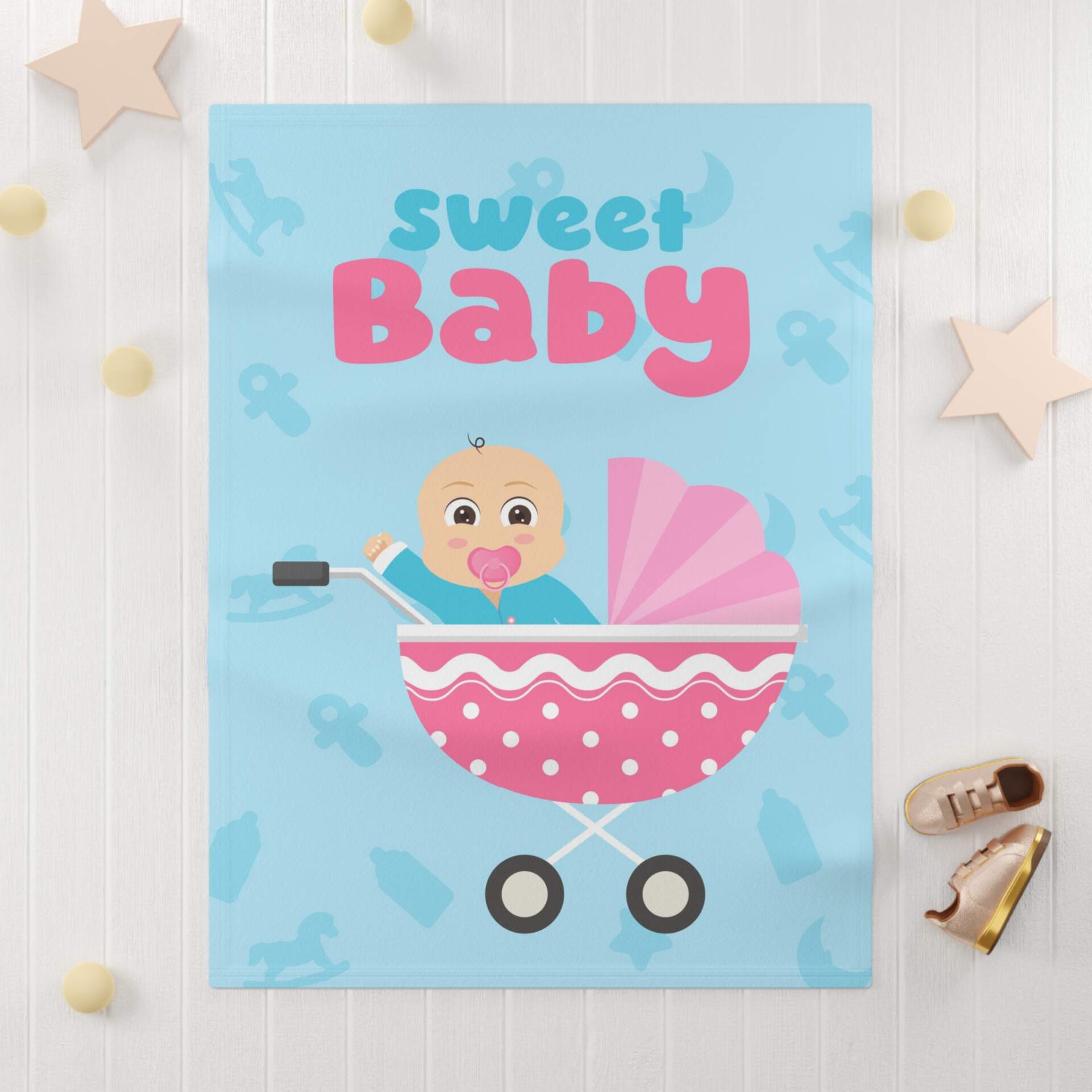 Sweet Baby Fleece Blanket – Ultra Soft & Cozy Newborn Comfort - GIFTZ For Your Loved Ones