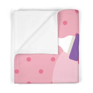 Cute Baby Blanket with Pacifier and Bottle Design - GIFTZ For Your Loved Ones