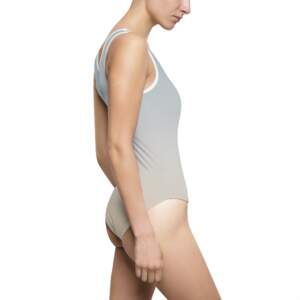 Feather Splash One-Piece Swimsuit — Colorful Feather Graphic Swimwear - GIFTZ For Your Loved Ones