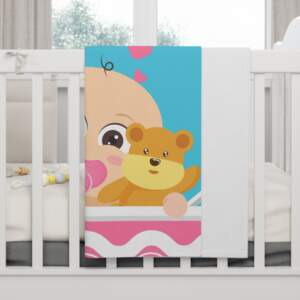 Baby Milestone Soft Fleece Blanket - You're Now 1 Still a Baby! - GIFTZ For Your Loved Ones