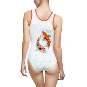 Koi Fish Pool Print — One-Piece Swimsuit - GIFTZ For your loved ones