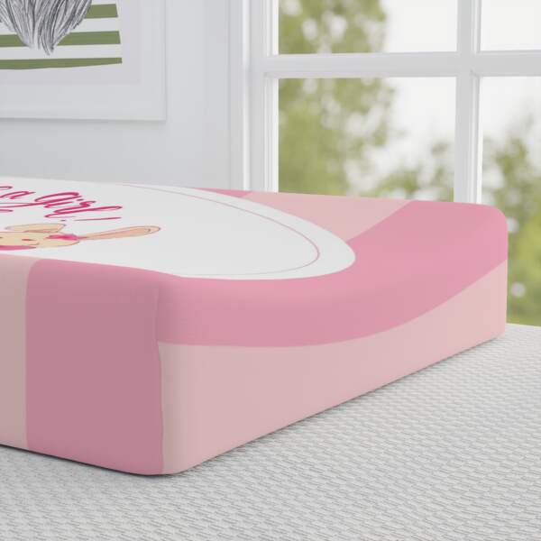 Adorable Baby Changing Pad Cover - It's a Girl! - GIFTZ For your loved ones