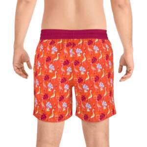 Men's Tropical Flamingo Swim Shorts — Orange All-Over Print - GIFTZ For Your Loved Ones