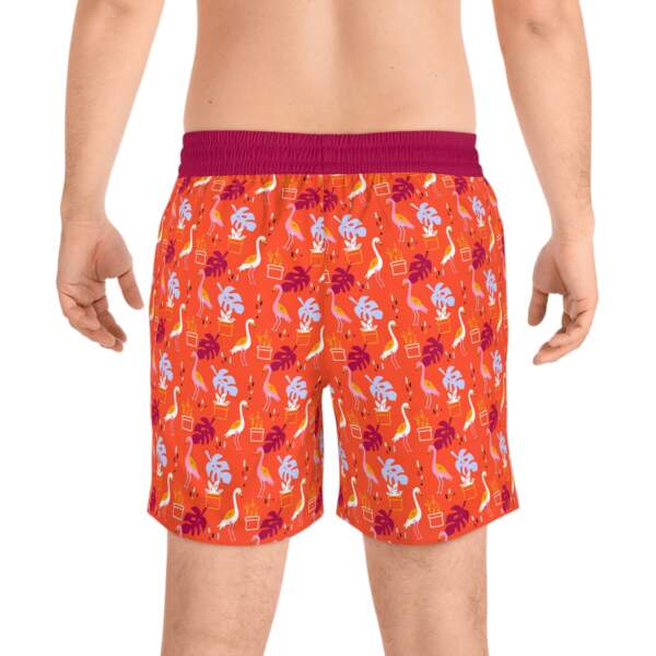 Men's Tropical Flamingo Swim Shorts — Orange All-Over Print - GIFTZ For Your Loved Ones
