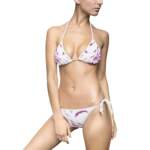 Purple Marble Tie-String Bikini — Women's Swimsuit- GIFTZ For Your Loved Ones