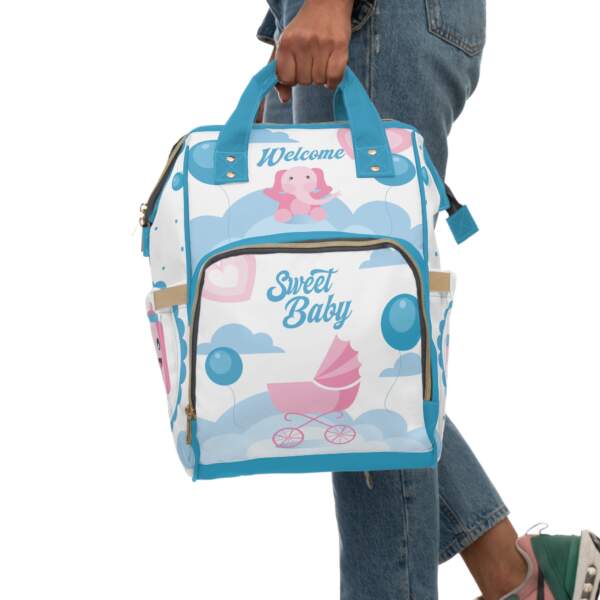 Welcome Sweet Baby Multifunctional Diaper Backpack - GIFTZ For Your Loved Ones