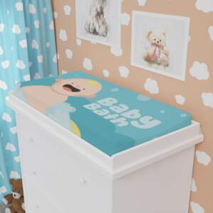 Cute Baby Bath Changing Pad Cover - Adorable Nursery Accessory - GIFTZ For Your Loved Ones