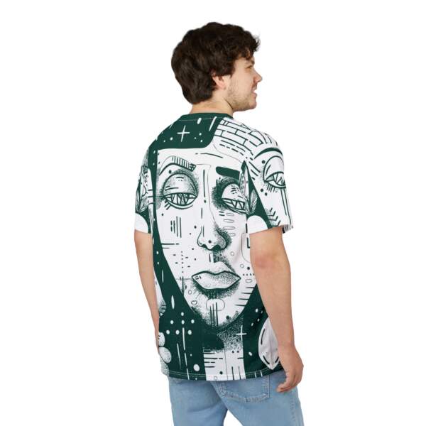 Abstract Portrait All-Over Print Tee — Moody Line Art Faces - GIFTZ For Your Loved Ones