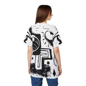 Abstract Black & White Graffiti Tee - GIFTZ For Your Loved Ones