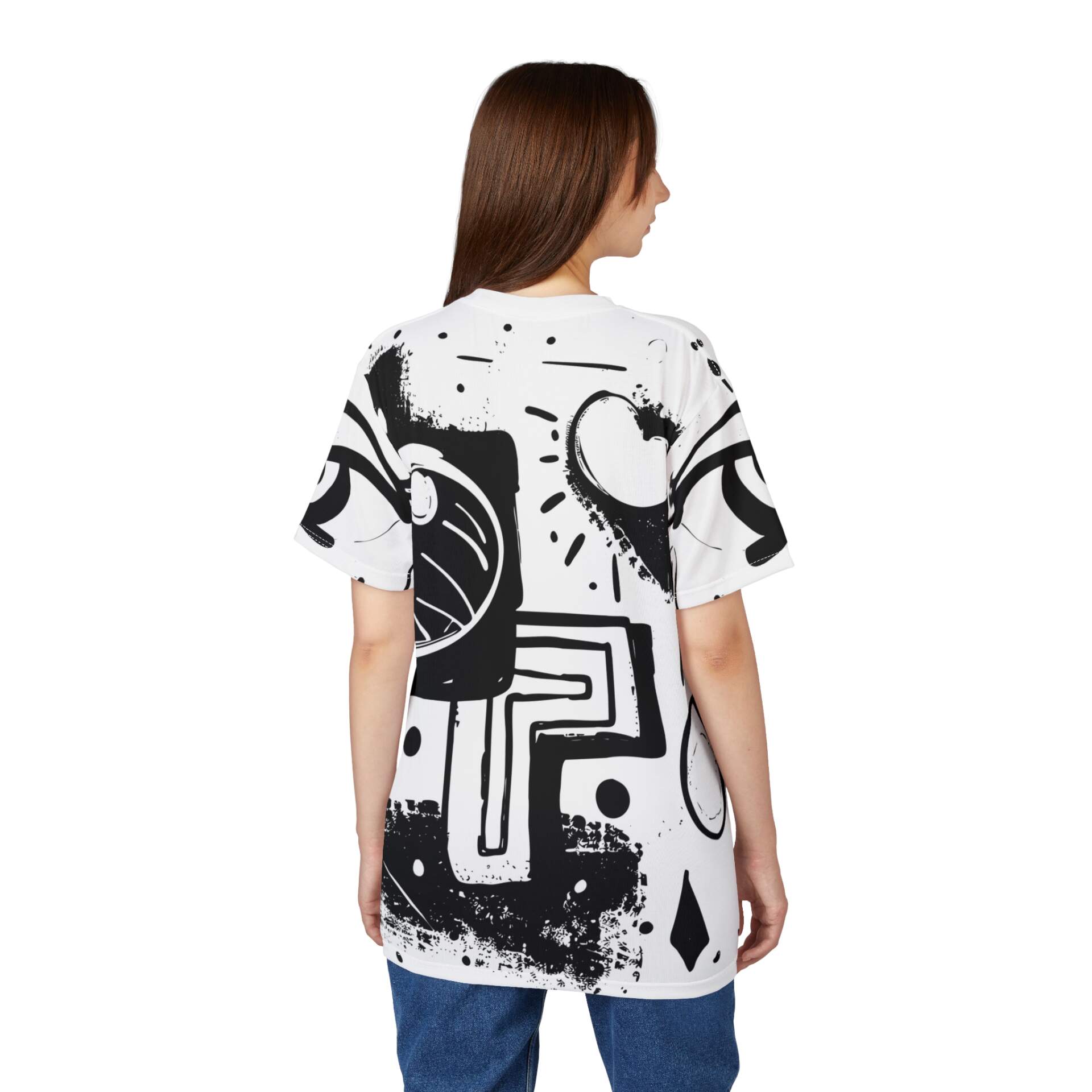 Abstract Black & White Graffiti Tee - GIFTZ For Your Loved Ones