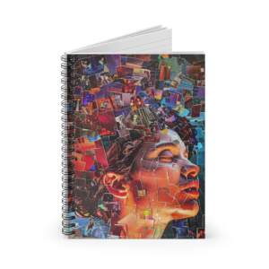 Artistic Collage Spiral Notebook — Dreamer Face Ruled Journal for Students & Creatives - GIFTZ For Your Loved Ones