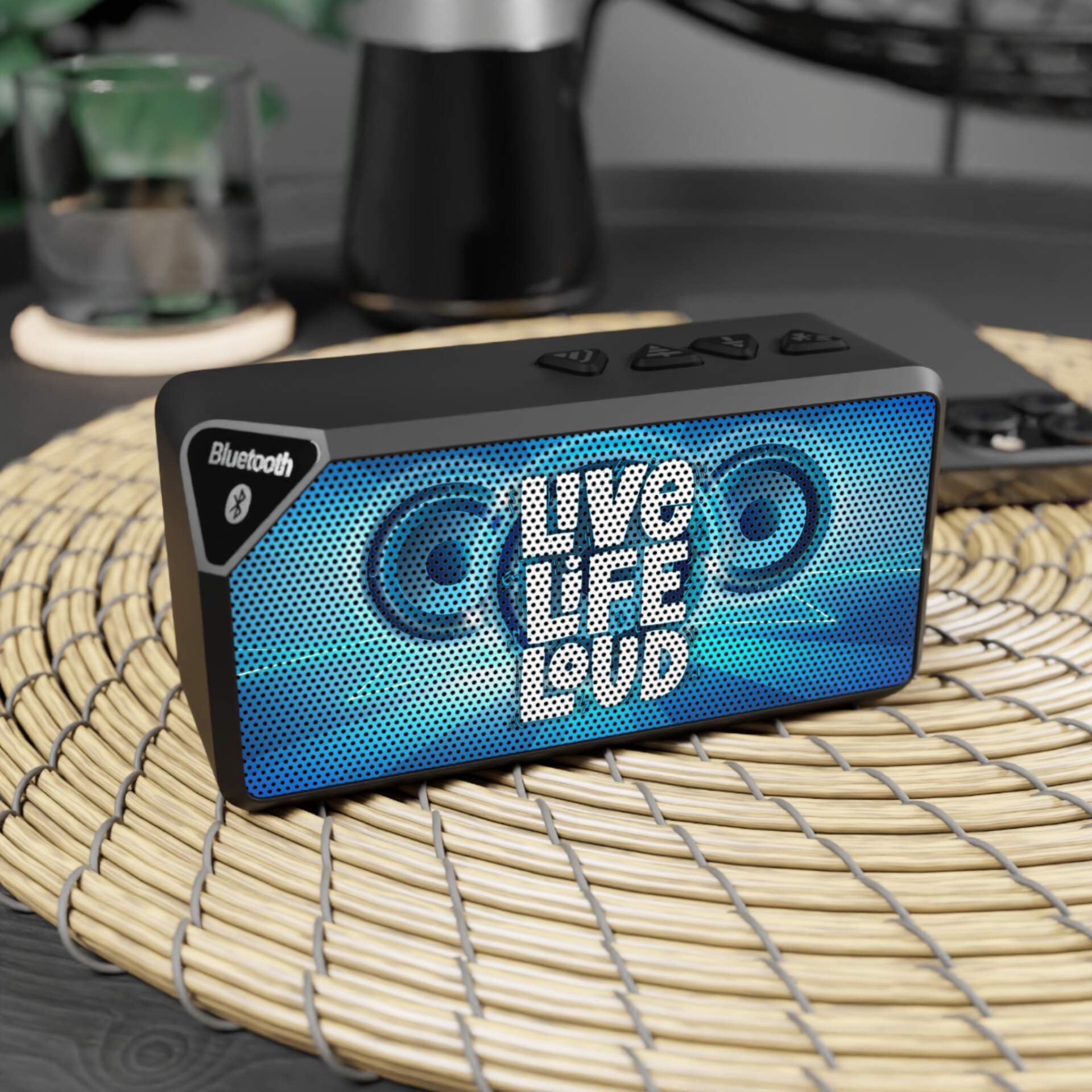 Live Life Loud Bluetooth Speaker – Portable Wireless Sound for Music Lovers - GIFTZ For Your Loved Ones