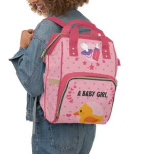 Cute Baby Girl Diaper Backpack with Duck Design - GIFTZ For Your Loved Ones