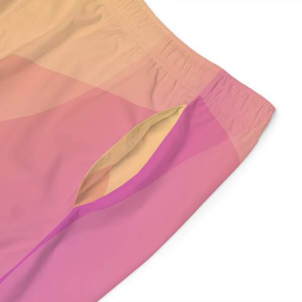 Men's Gradient Pink Board Shorts — Retro Sunset Surf Trunks - GIFTZ For Your Loved Ones