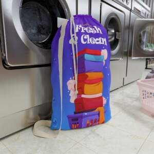 Laundry Bag — 'Fresh & Clean' Printed Laundry Sack - GIFTZ For Your Loved Ones