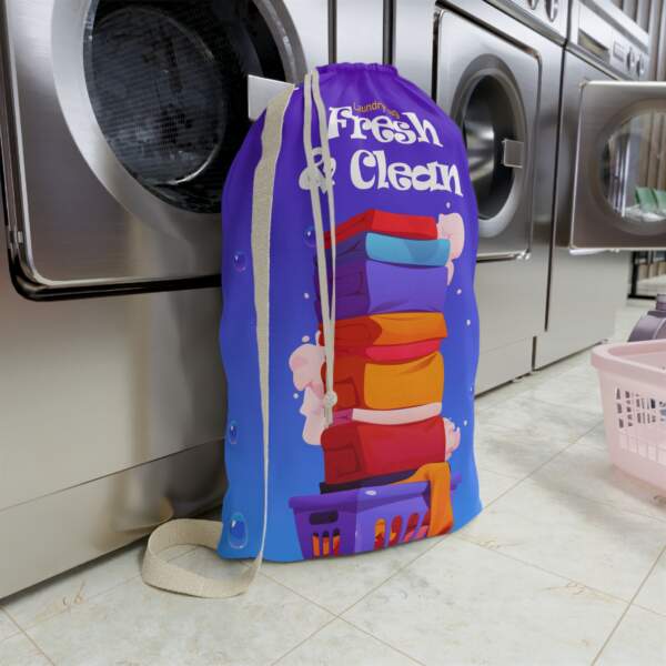 Laundry Bag — 'Fresh & Clean' Printed Laundry Sack - GIFTZ For Your Loved Ones