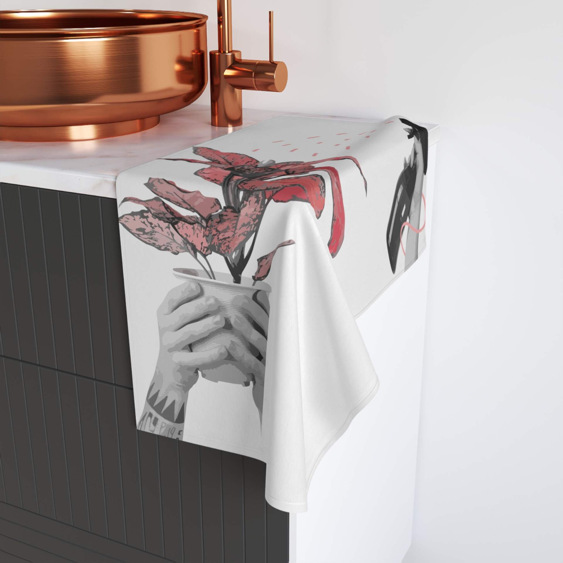 Botanical Hand Towel – Perfect for Plant Lovers and Home Decor - GIFTZ For Your Loved Ones