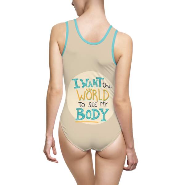 "I Want the World to See My Body" Empowerment One-Piece Swimsuit - GIFTZ For your loved ones