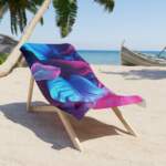 Tropical Vibes Beach Towel - Colorful Leaf Design for Summer Fun - GIFTZ For Your Loved Ones