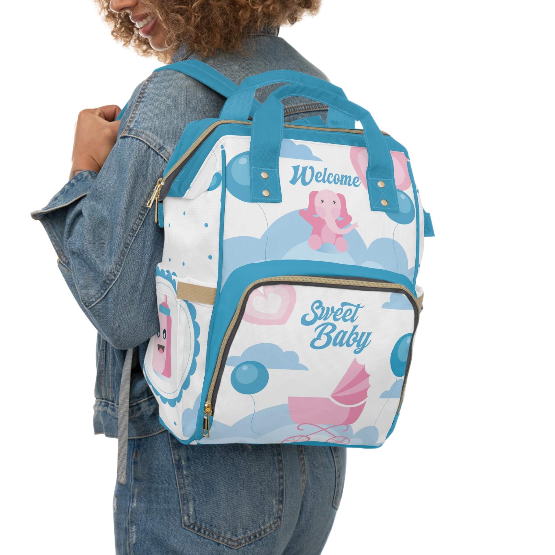 Welcome Sweet Baby Multifunctional Diaper Backpack - GIFTZ For Your Loved Ones