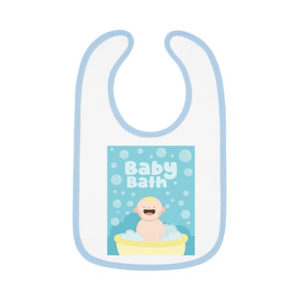 Baby Bath Bib — Cute Blue Baby Bathtime Feeding Bib - GIFTZ For Your Loved Ones