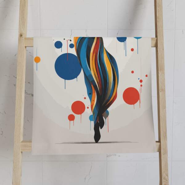 Artistic Dance-Themed Hand Towel - Colorful Abstract Design - GIFTZ For Your Loved Ones